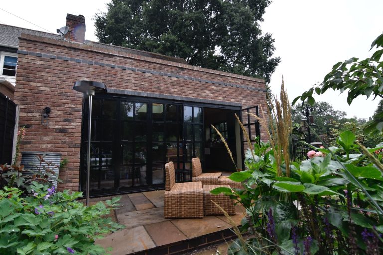 Single Story Rear Extension with Walk on Roof 1800s Miner's Cottage